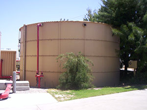 fire water storage tank
